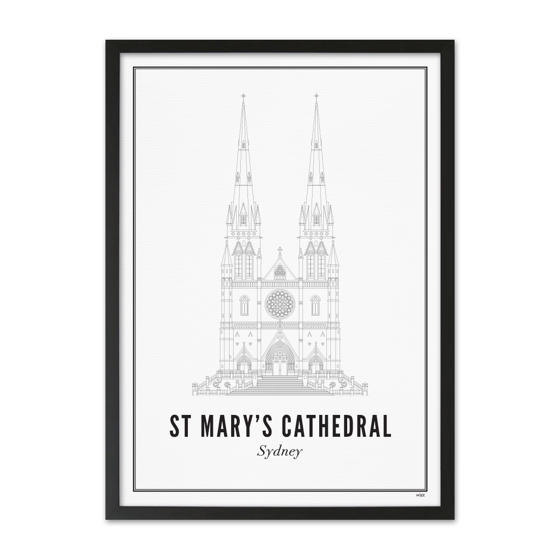 Poster of Sydney - St Mary's Cathedral | WIJCK.